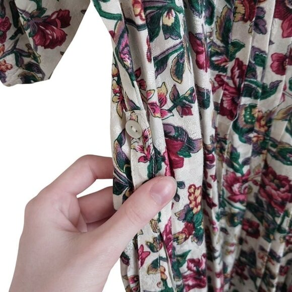 April Cornell Floral Maxi Dress Size Women's Large Boho Cottagecore Holiday - Picture 6 of 15